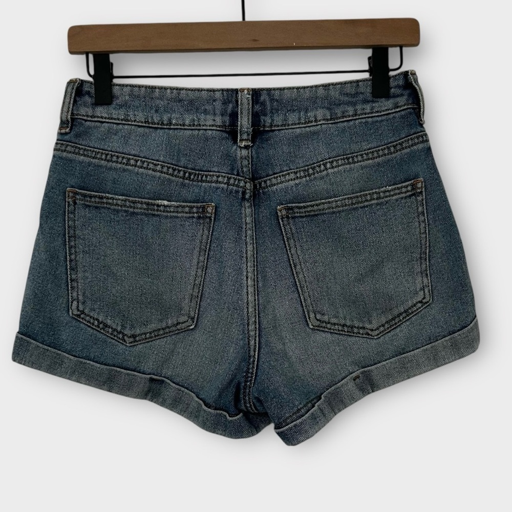 Pacsun Denim Jean Mom Shorts Women’s Size 26 Medium Wash 100% Cotton - Picture 3 of 7